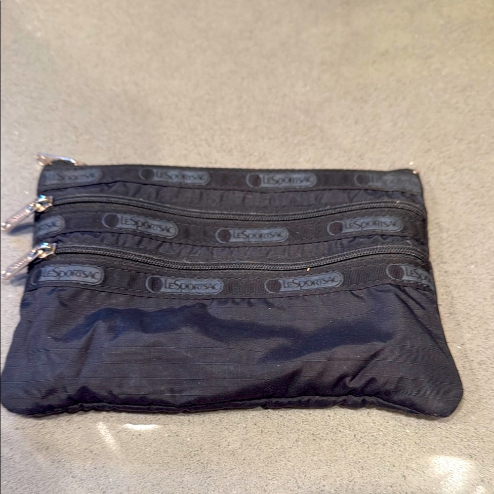 LeSportsac Black Makeup Bag